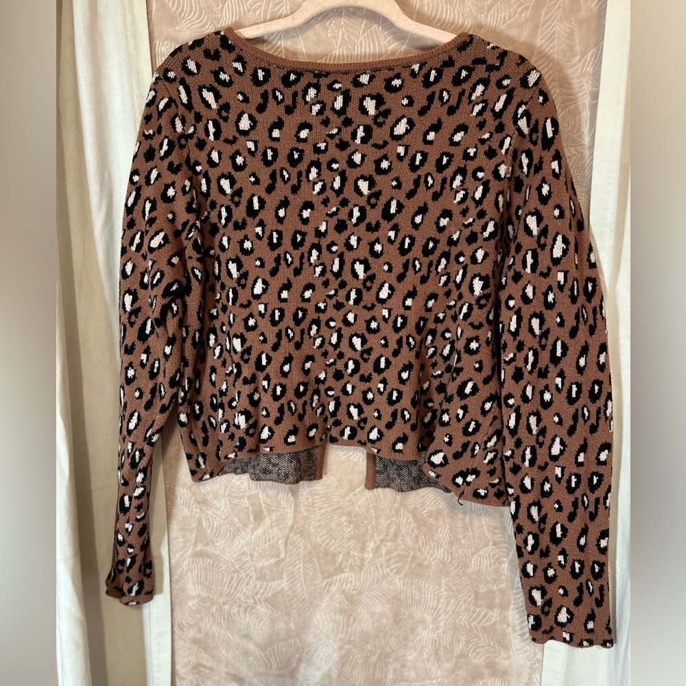 Rue 21 Leopard Print Cardigan - Picture 3 of 3